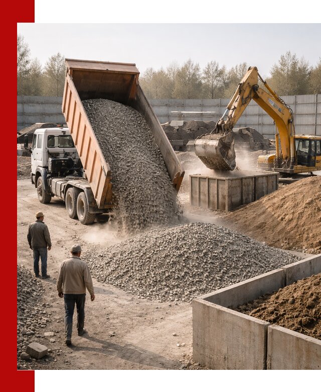 Доставка нерудных материалов с погрузкой и разгрузкой в Узловой