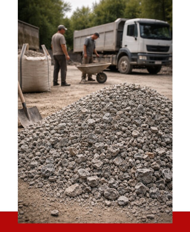 Гранитный щебень фракция 20-40 в Узловой от 3259 руб. ПРОНЕРУДЗлв