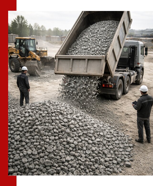 Доставка гранитного щебня фракции 20-40 в Узловой