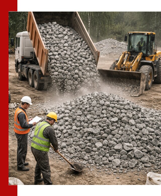 Гранитный щебень фракция 70-150 доставка в Узловой