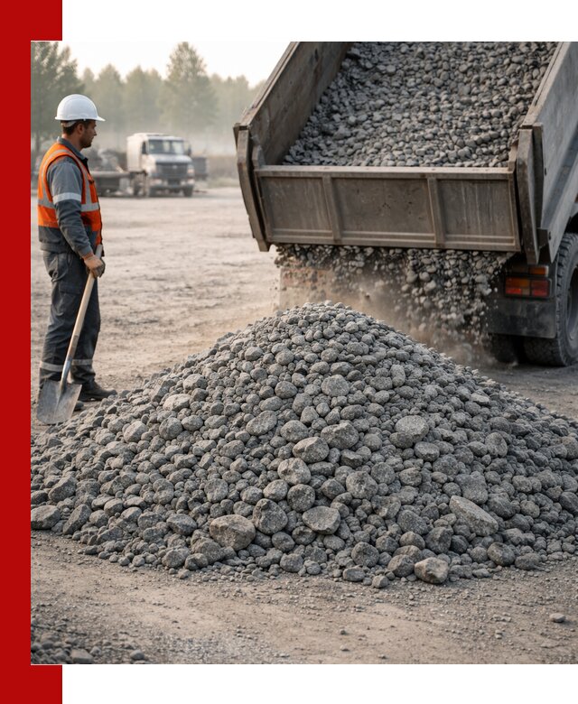 Гранитный щебень фракции 100–201 для строительства в Узловой