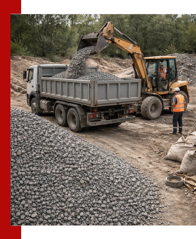 Доставка гравийного щебня в Узловой оптом и в розницу