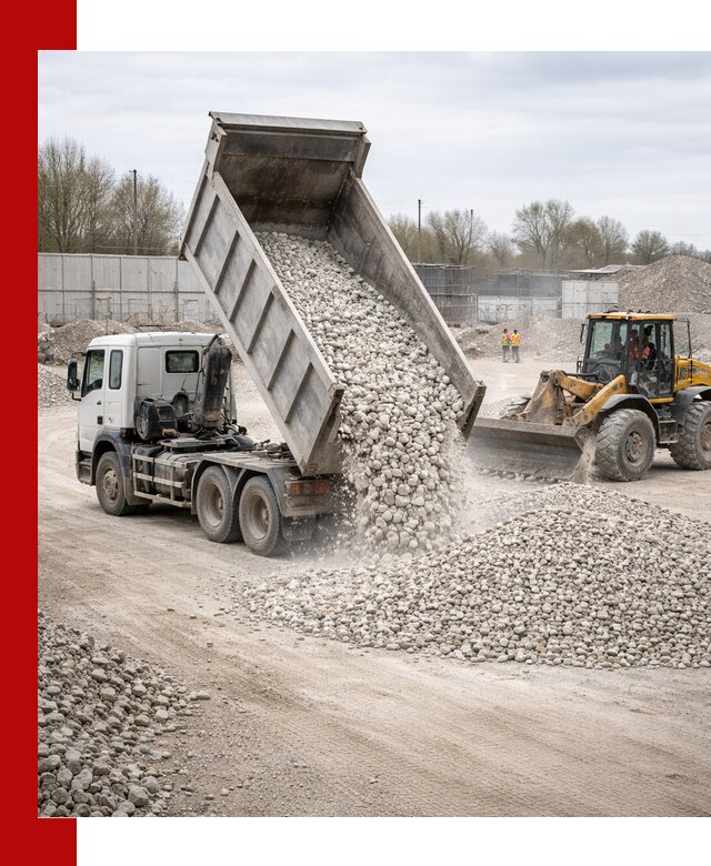 Доставка и продажа известнякового щебня в Узловой