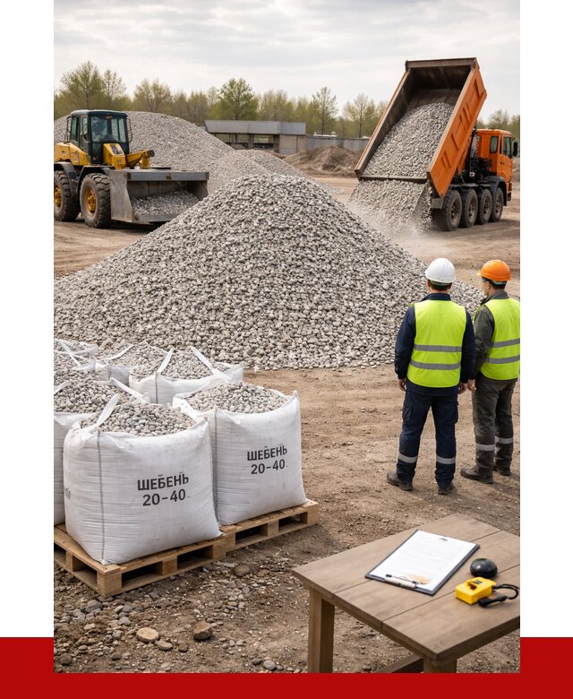 Известняковый щебень 20-40 в Узловой от 2139 р. ПРОНЕРУДЗлв