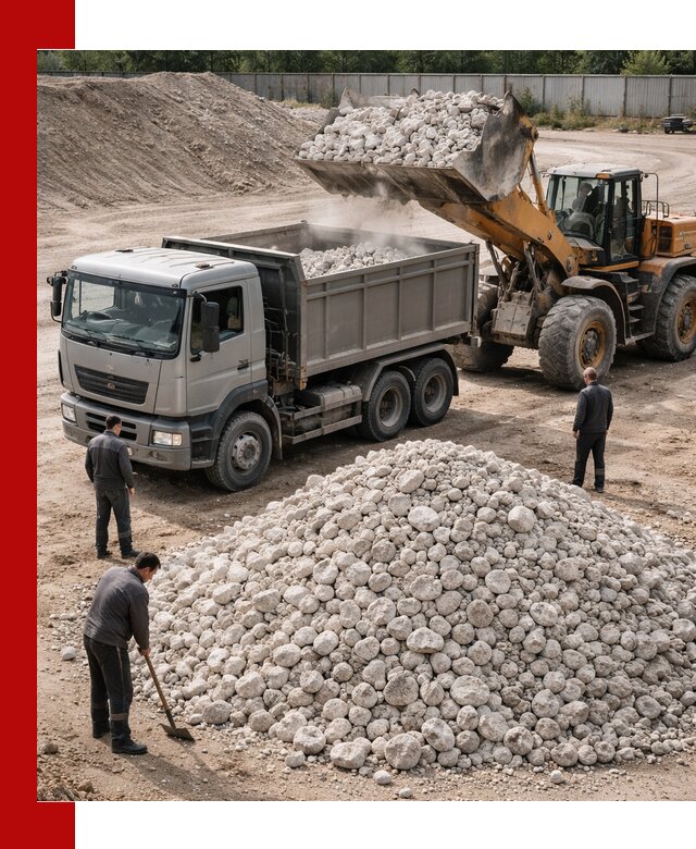 Известняковый щебень фракция 70–150 с доставкой в Узловой