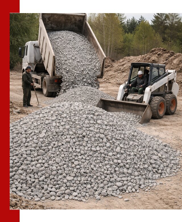Доставка доломитового щебня в Узловой напрямую от карьера
