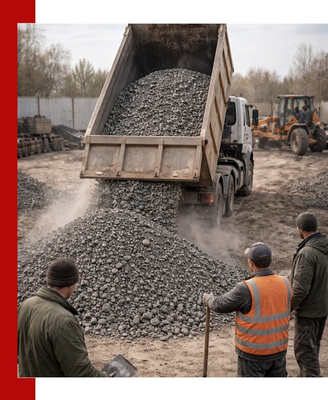 Доставка шлакового щебня в удобные сроки по выгодной цене в Узловой