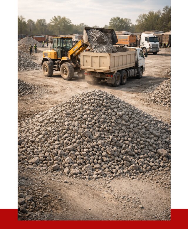 Вторичный щебень фракция 40-70 в Узловой от 1772 р, ПРОНЕРУДЗлв