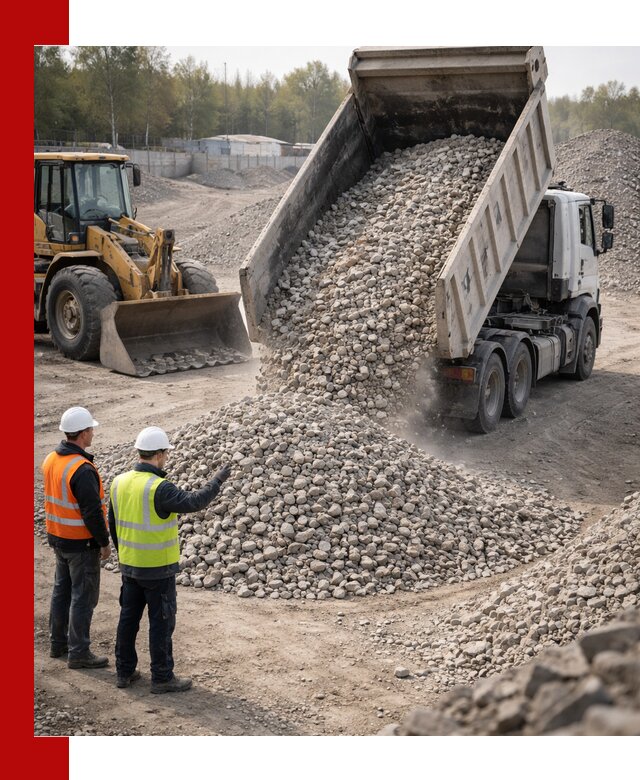 Вторичный щебень фракция 40–70 доставка в Узловой