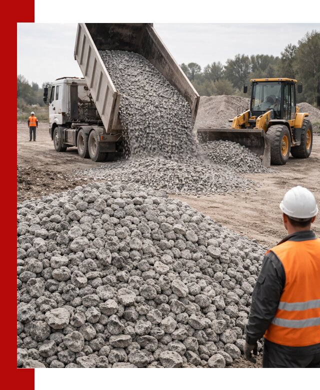 Доставка бетонного щебня фракции 20-40 в Узловой