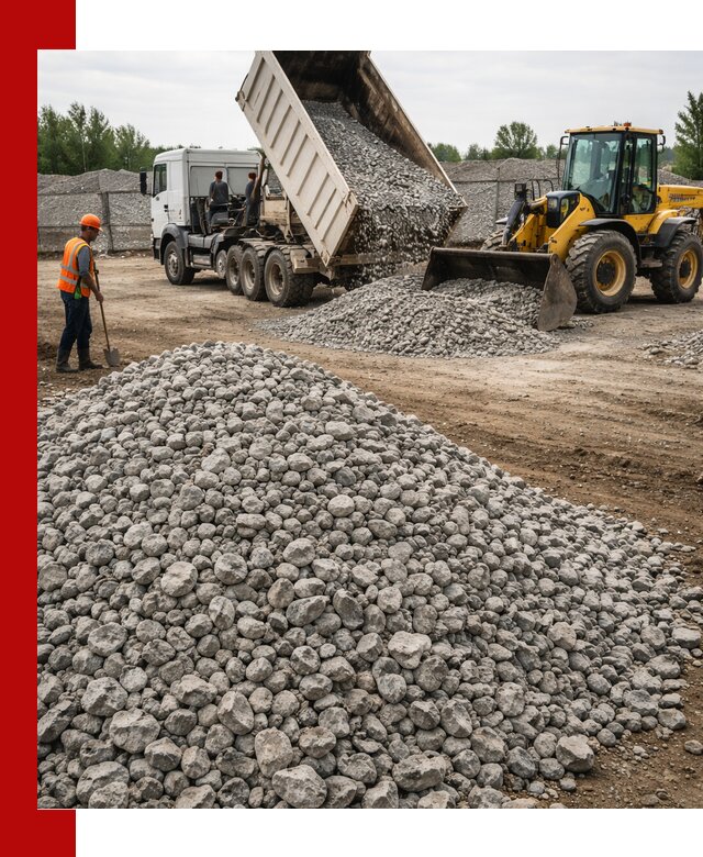 Доставка бетонного щебня фракции 40-70 в Узловой