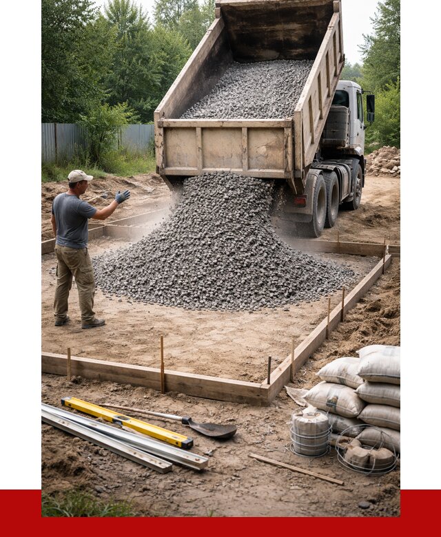Купить щебень для фундамента в Узловой от 4583 р. | ПРОНЕРУДЗлв
