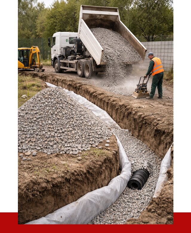 Щебень для дренажа в Узловой от 1884 р., ПРОНЕРУДЗлв доставка