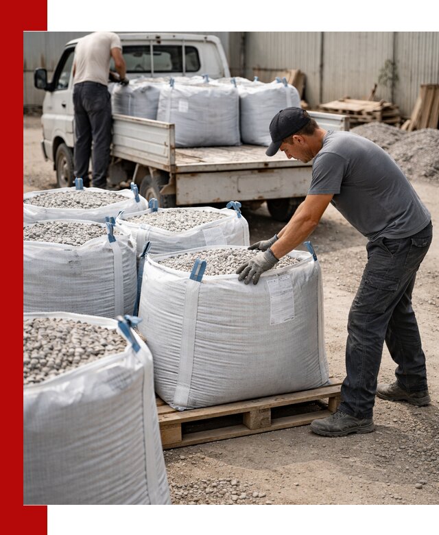 Доставка щебня в мешках по выгодным ценам в Узловой