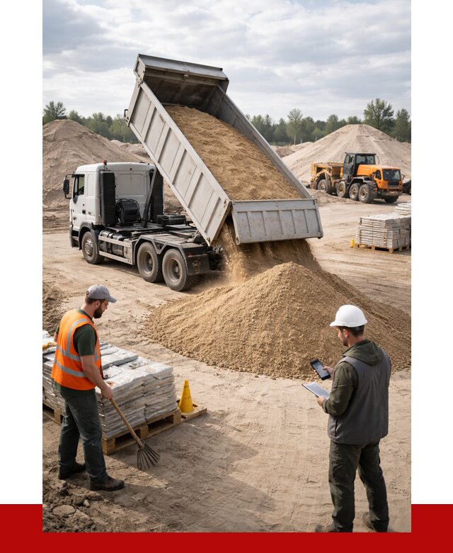 Карьерный песок с доставкой в Узловой от 3667 р. ПРОНЕРУДЗлв