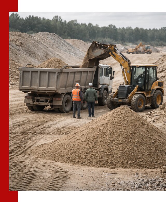 Карьерный среднезернистый песок с доставкой в Узловой