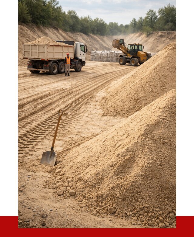 Карьерный песок мелкозернистый в Узловой от 9167 р. | ПРОНЕРУДЗлв