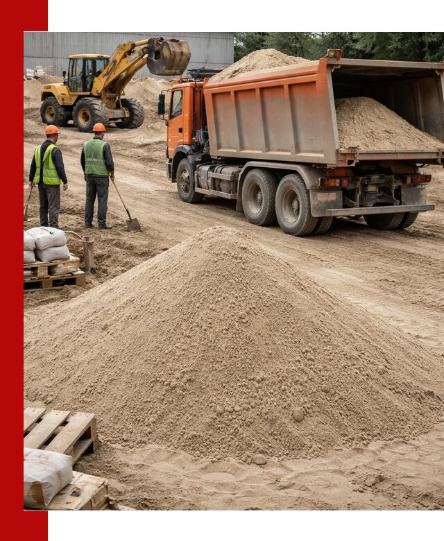 Доставка и продажа мытого речного песка в Узловой