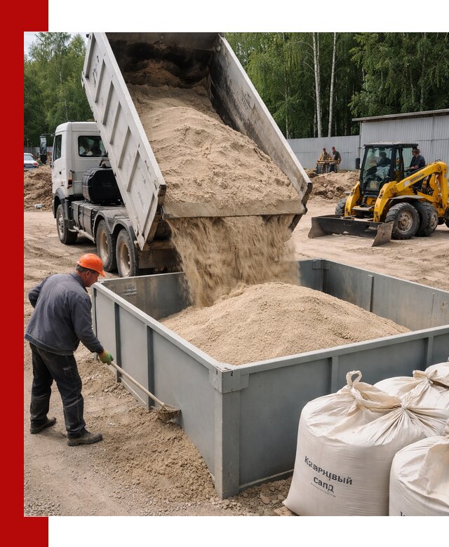 Кварцевый песок для фильтра в Узловой — доставка и качество