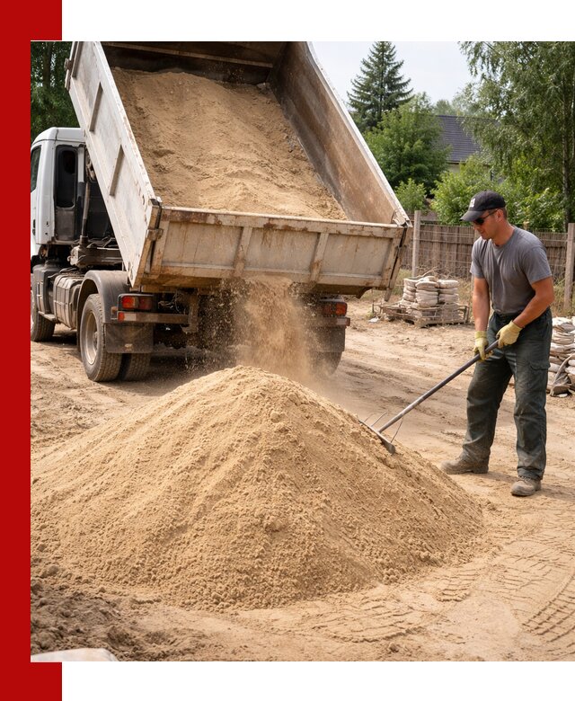 Доставка сухого песка самосвалами в Узловой