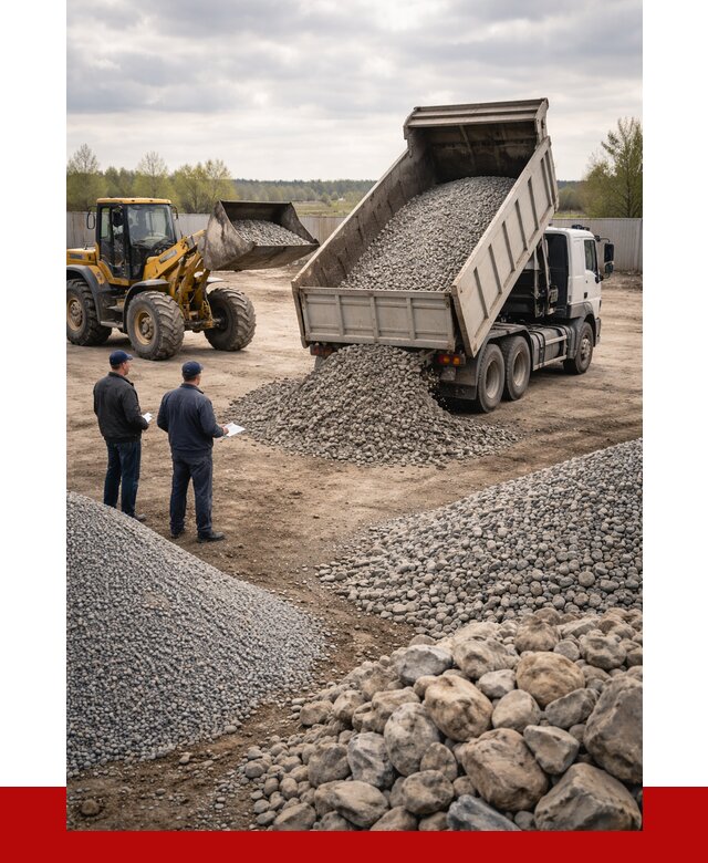 Гравий и камень с доставкой в Узловой от 4278 р. - ПРОНЕРУДЗлв