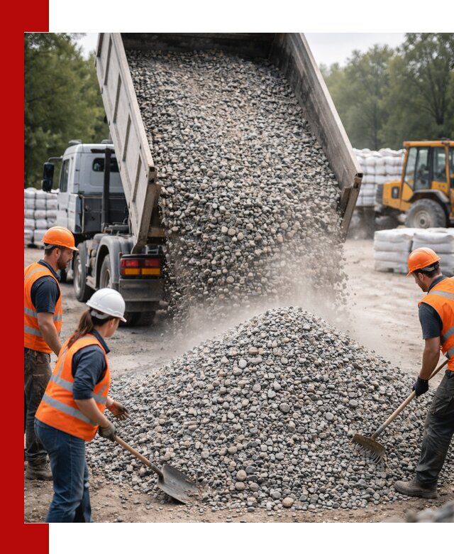 Доставка гравия и камня в Узловой оптом и в розницу