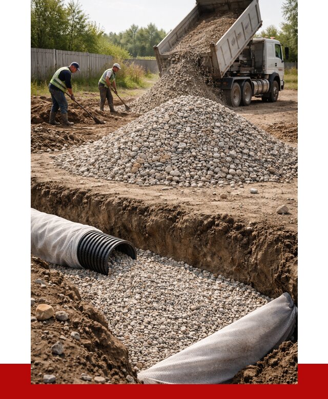 Гравий для дренажа в Узловой от 2241 р., доставка ПРОНЕРУДЗлв