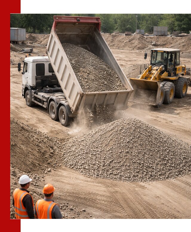 Щебень с песком (ЩГПС С2) с доставкой в Узловой