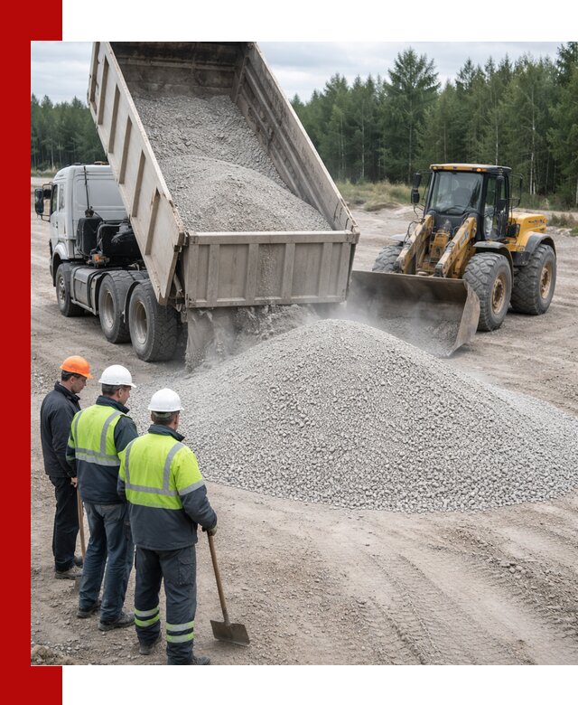 Известняковый отсев 0-5 доставка в Узловой быстро и выгодно
