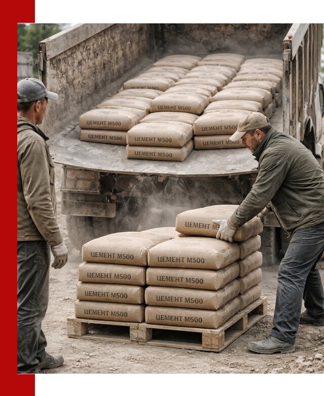Цемент М500 с доставкой самосвалом в Узловой