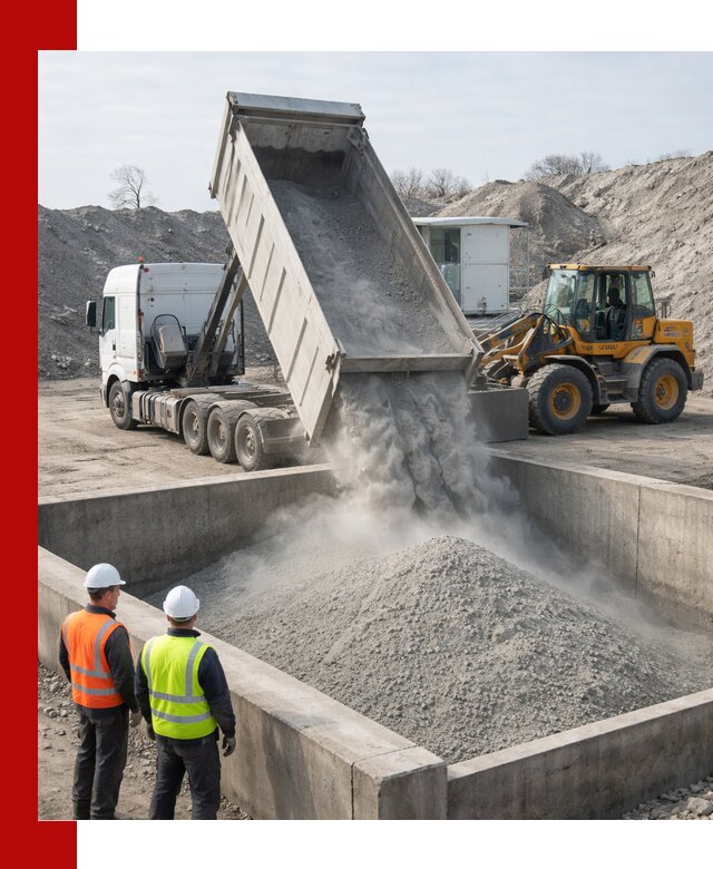 Доставка цемента навалом в Узловой крупными партиями