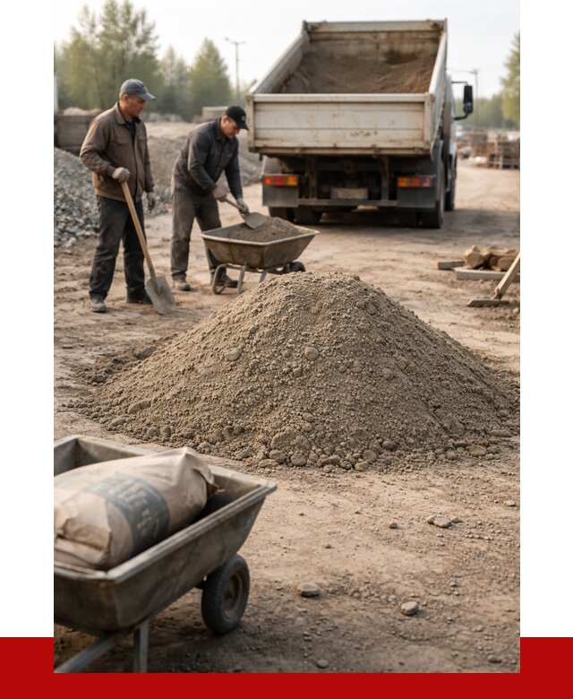 Цементно-песчаная смесь М150 в Узловой от 4787 р. | ПРОНЕРУДЗлв