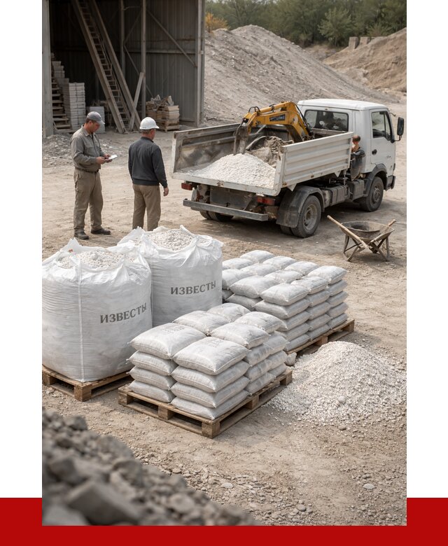 Известь строительная в Узловой с доставкой от 4278 р. | ПРОНЕРУДЗлв