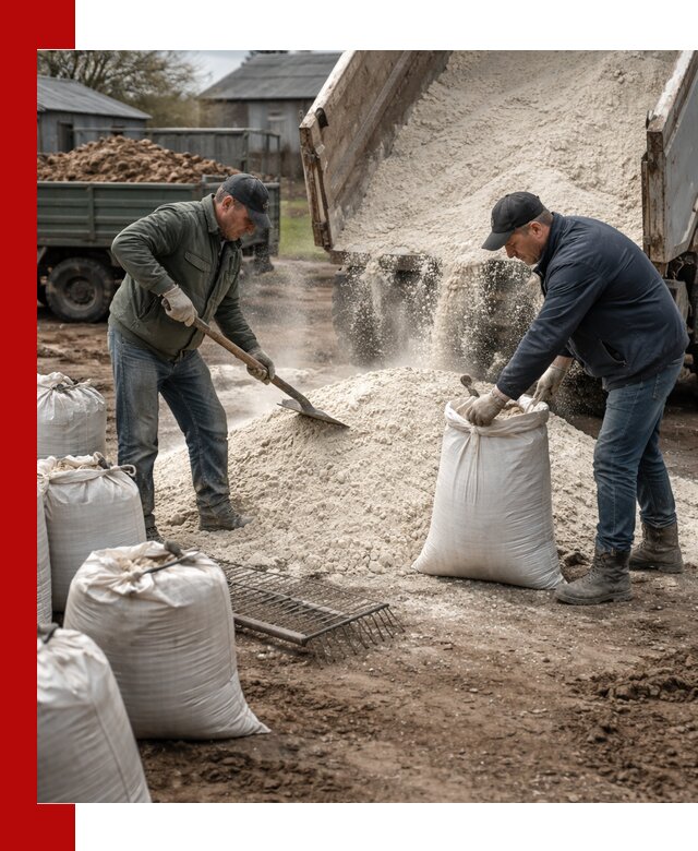 Доставка извести пушонки в Узловой оптом и мелким оптом