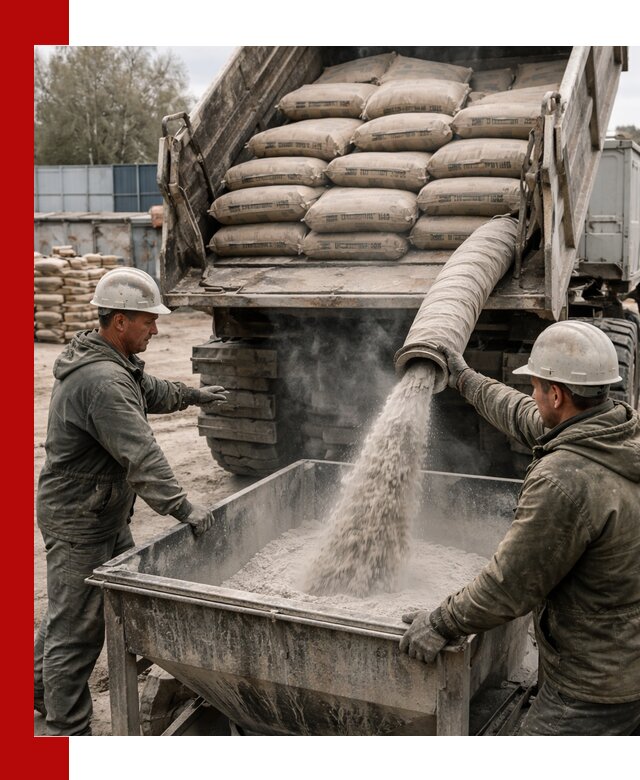 Доставка цемента М400 в Узловой оптом и в розницу