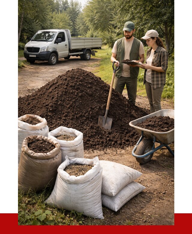 Купить грунт с доставкой в Узловой от 4583 р. за м3 | ПРОНЕРУДЗлв