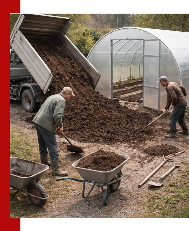 Грунт для теплицы с доставкой в Узловой — плодородный субстрат под растения