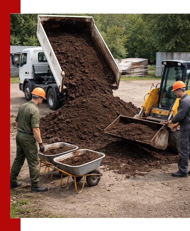 Доставка торфо-земляной смеси в Узловой для огорода и ландшафта