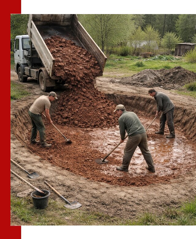Купить качественную глину для пруда в Узловой