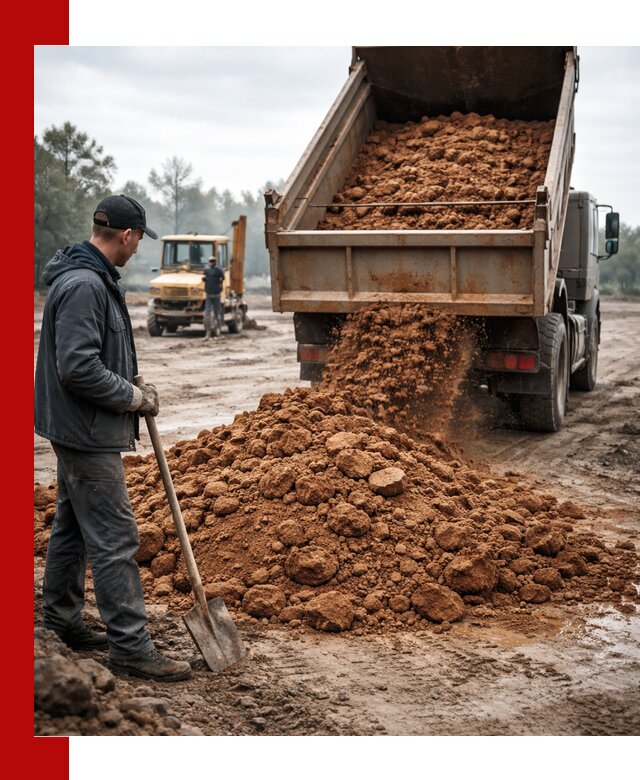 Глина для засыпки в Узловой с доставкой самосвалами