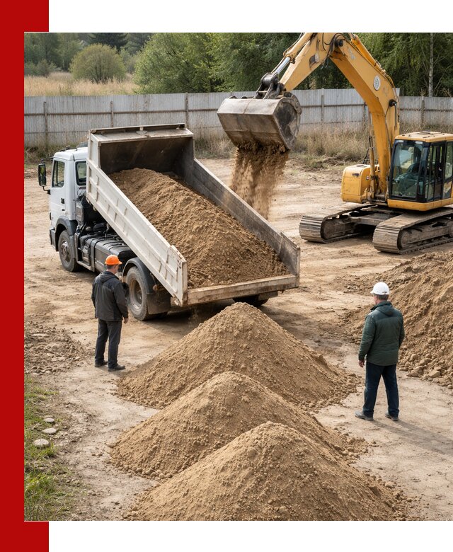 Доставка супеси вагонными и автопартиями в Узловой