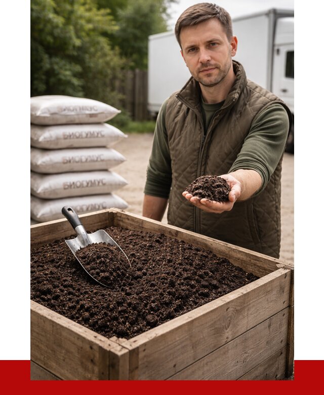 Купить биогумус в Узловой с доставкой от 8657 р. за куб | ПРОНЕРУДЗлв