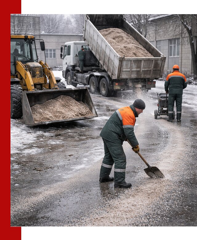 Реагент против гололеда с доставкой и нанесением в Узловой
