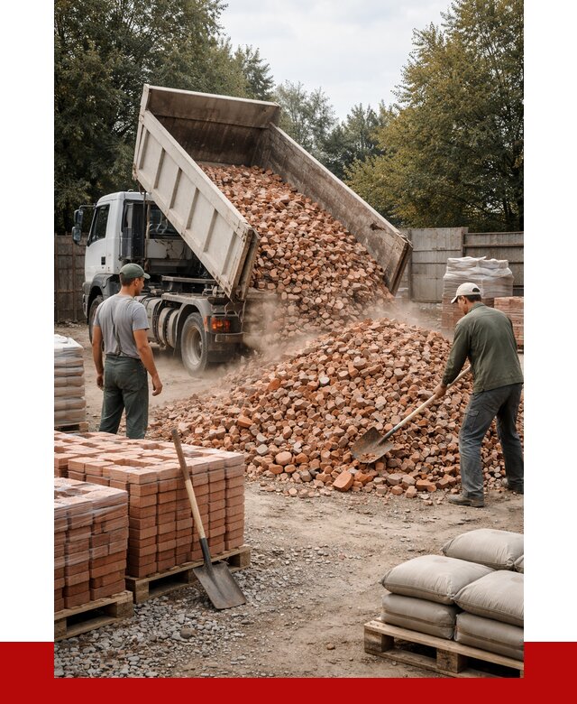 Бой кирпича в Узловой с доставкой от 4278 руб/куб | ПРОНЕРУДЗлв