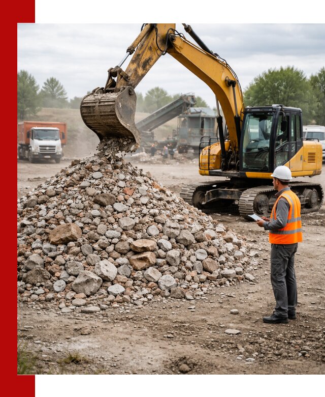 Доставка и вывоз строительного боя в Узловой