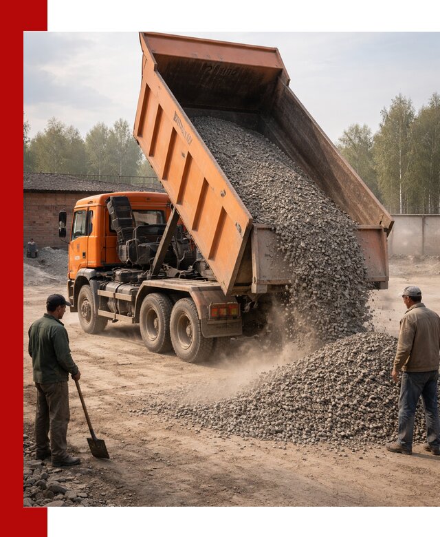 Доставка самосвалом 20 м3 в Узловой быстро и надежно