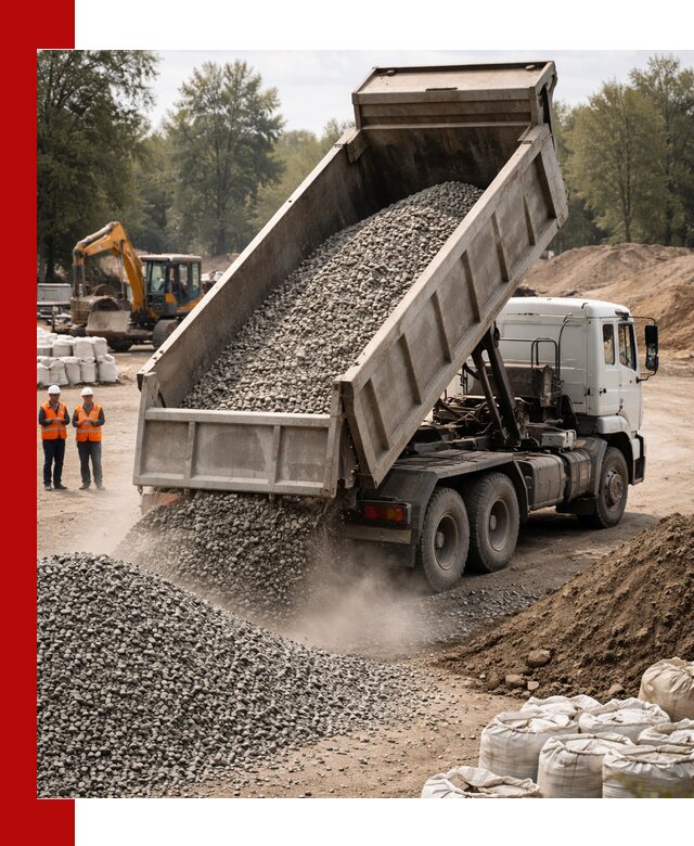 Аренда самосвала в Узловой для доставки сыпучих и нерудных материалов