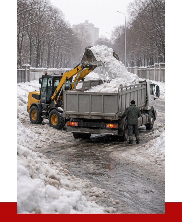 Вывоз снега с погрузкой в Узловой от 3565 р. ПРОНЕРУДЗлв