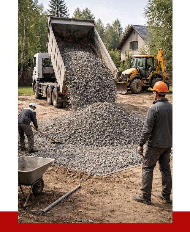 Отсыпка участка щебнем в Узловой от 6620 р. ПРОНЕРУДЗлв