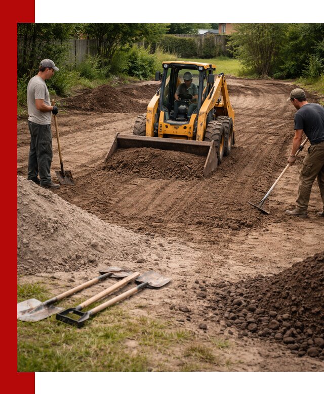Планировка участка грунтом с вывозом и доставкой в Узловой